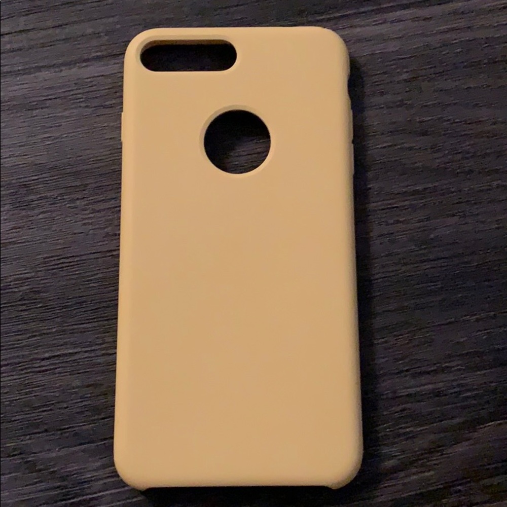 iphone 8 plus silicon case yellow
